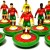 Subbuteo Andrew Table Soccer Locomotiv Moscow 2017-18 on Classic Lightweight bases